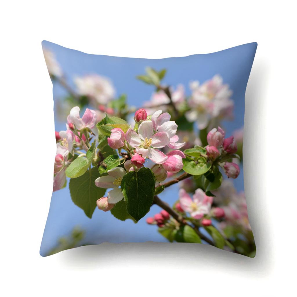 Полиэстеровая наволочка с односторонним принтом «Бабочка и цветы», прикроватная наволочка, офисная поясничная наволочка, наволочка для диванной подушки