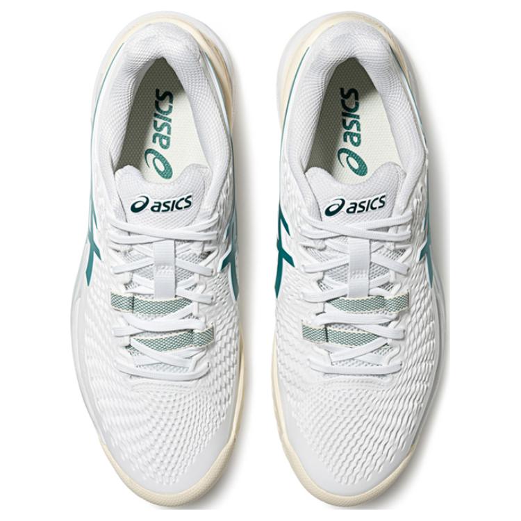 Asics Гель Resolution 9 Белый Зеленый 1041A435-101