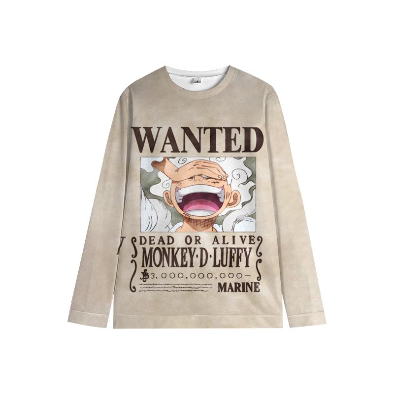 One Piece Luffy свитер Chopper Boys Girls Милая толстовка Zoro Sanji Kids Family Новогодние толстовки с круглым вырезом