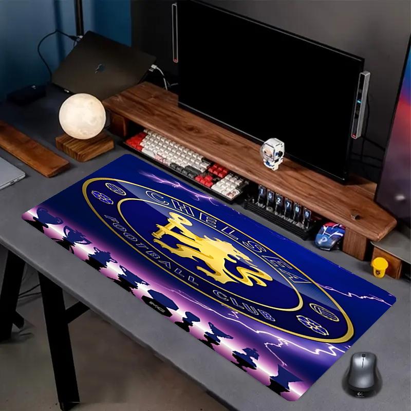 Chelsea F.C Print Mouse Pad, Anti‑Slip Desktop keyboard Mat, for PC Laptop Gaming Working Daily Use, Cool Festival Surprise Gift