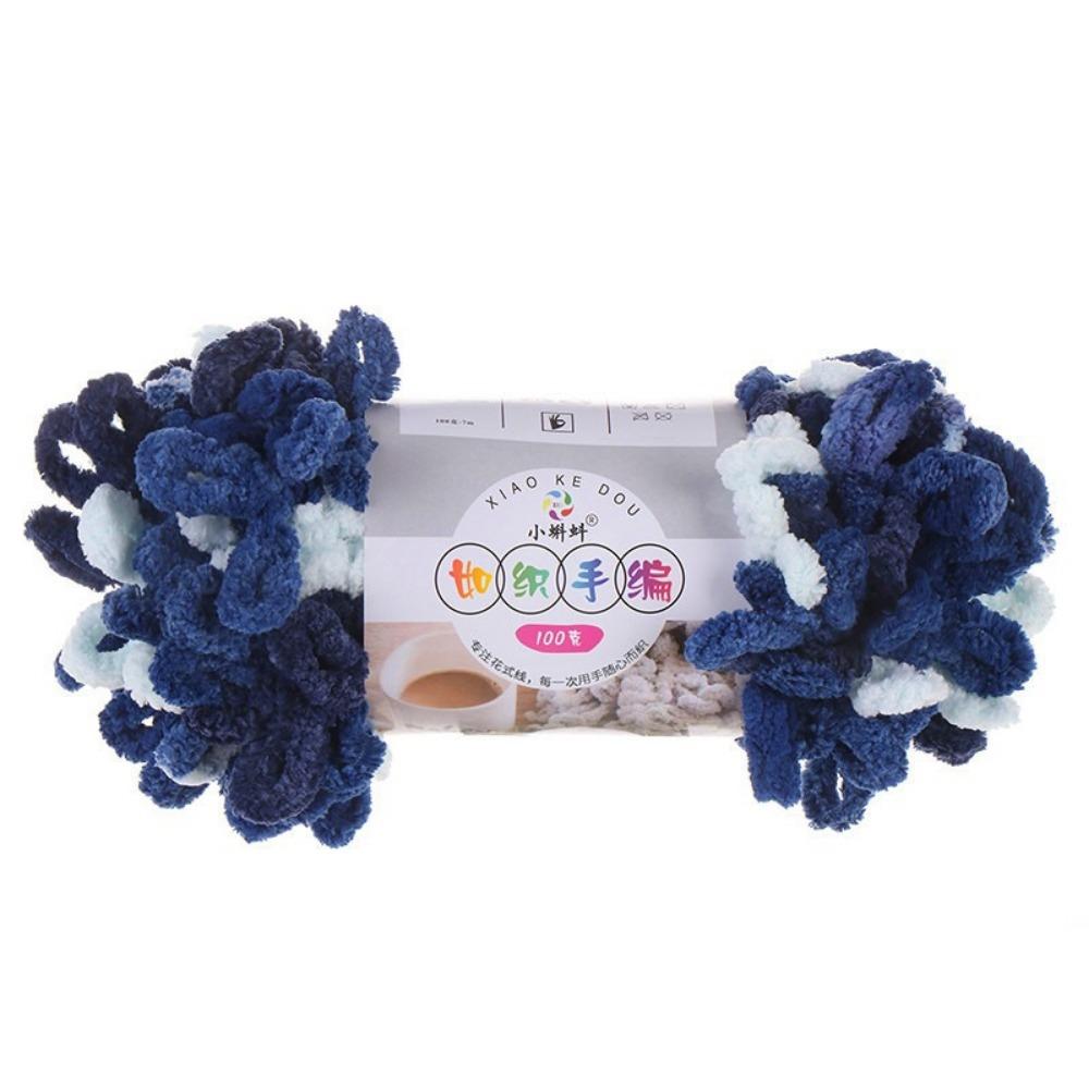 Multi-color Finger Circle Yarn 100g/Roll Hand Knitting Yarn Finger Loop Yarn Crochet Projects