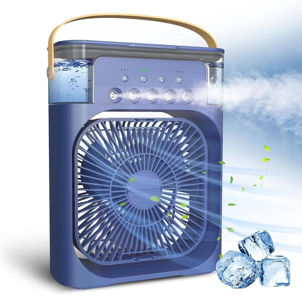 3 в 1 Умный Здоровый Вентилятор Светодиодный Ночник Портативный Увлажнитель с Кондиционированием Дома Офиса Новый Воздух