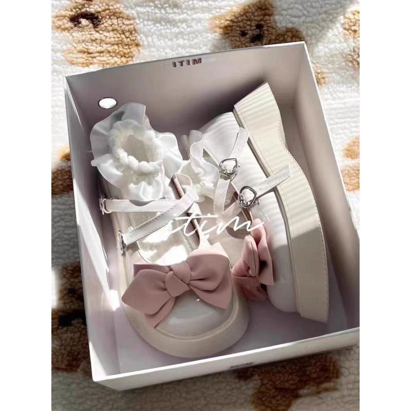 Children's Mary Jane shoes, Japanese style, for girls jk Big-toe shoes, summer and spring collection, bow-knot design, girls' single shoes