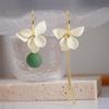 New Long Tassel Flower Stud Earrings For Women Girl