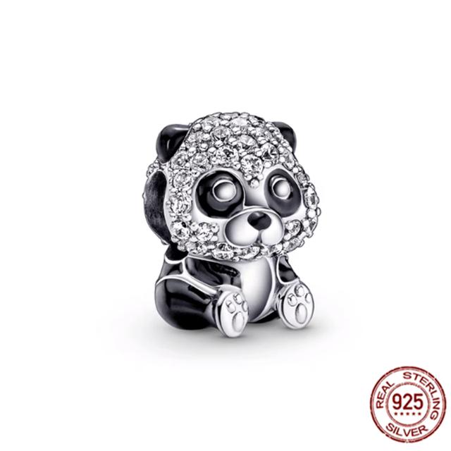 Очаровательная бусина подходит для оригинального браслета/серьг/ожерелья из стерлингового серебра 925 пробы, ювелирное украшение в виде гриба Нини, кролика, мудрой совы, лисы