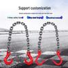 Heavy-Duty Manganese Steel Double Hook Lifting Chain