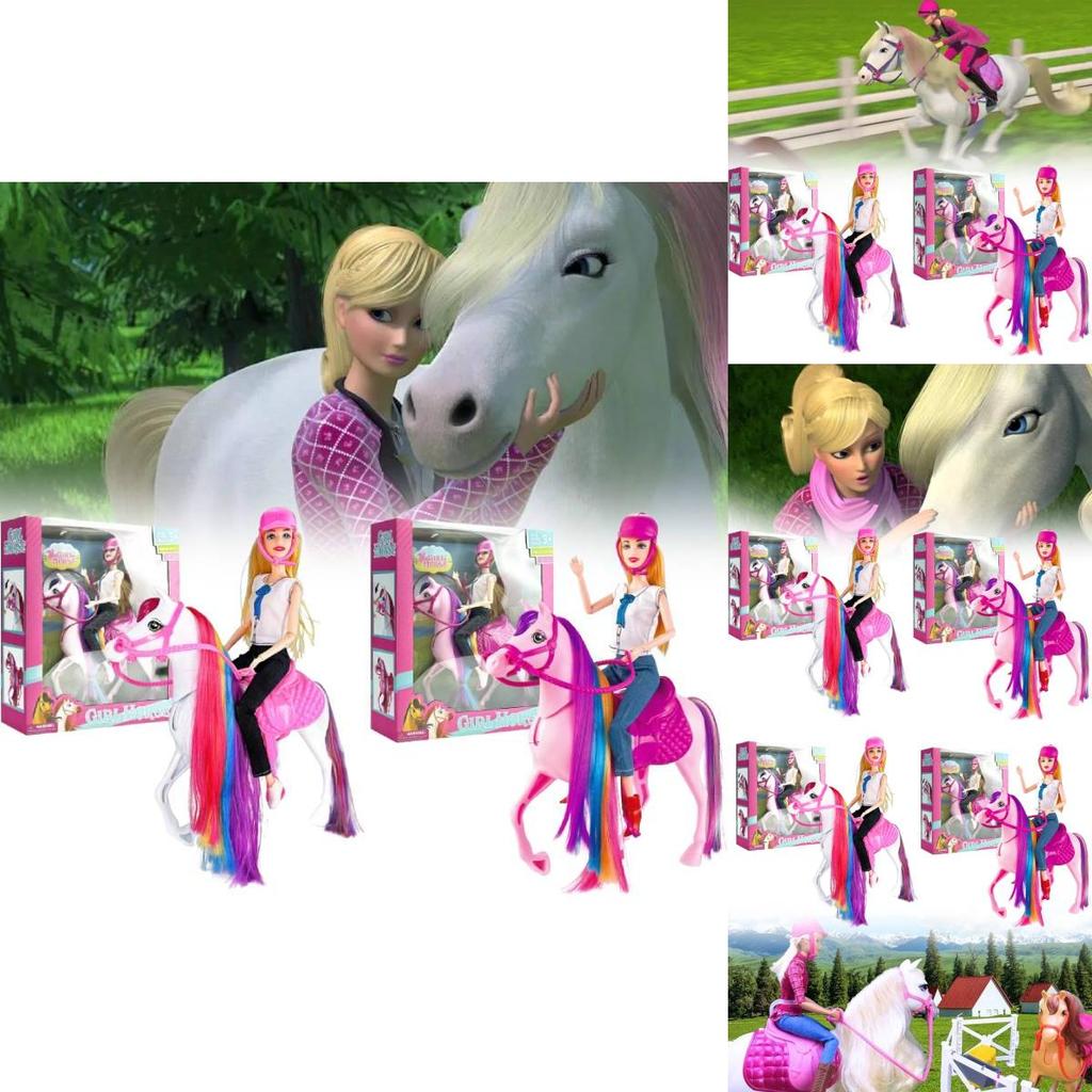 Realistic Movable Horse Saddle Model Set With Detachable Farm Stable Toys For Kids