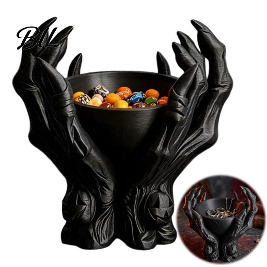 Decorative Storage for Keys 3D Printed Gothic Demon Claw Trinket Dish, Devil Paw Practical Earrings Bowl, Jewelry Key Holder Tray, Halloween