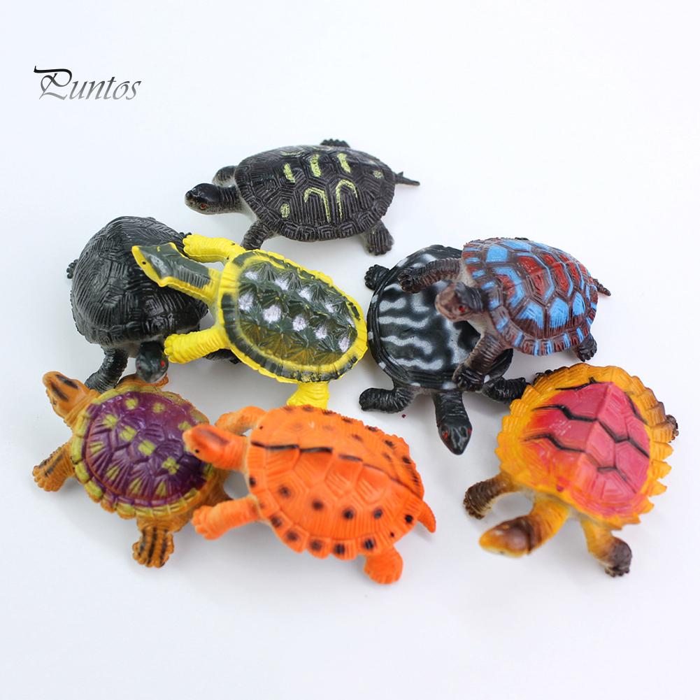 Puntos Kids Toy Развивающие Мини Красочные Моделирование Лягушки Золотая Рыбка Фигурки Животных Ванна