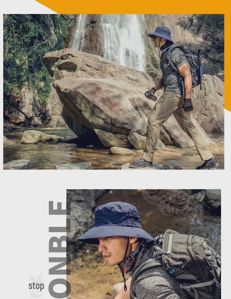 Мужская дышащая шапка с защитой от ультрафиолета для рыбалки и походов