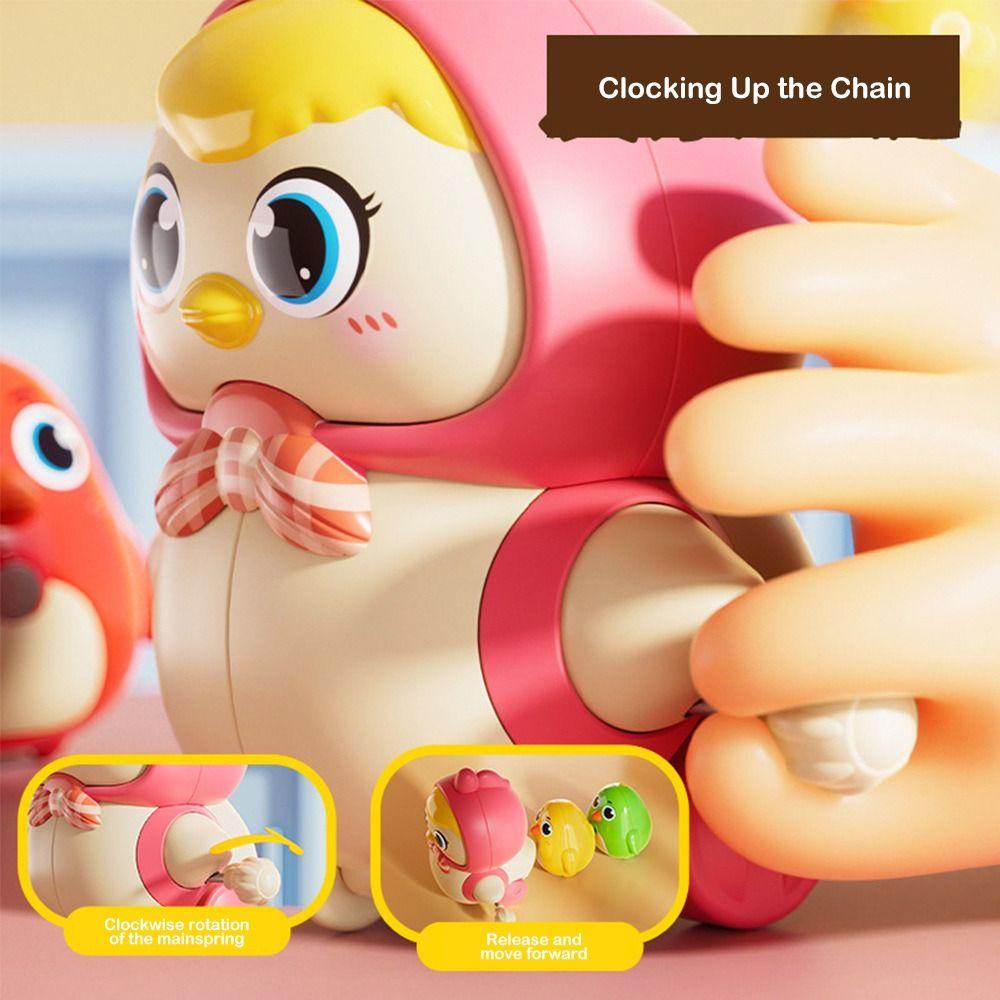 4pcs Set Sensory Exercise Walk Chicken Toys Intelligent Wind-up Toy for Baby Walking