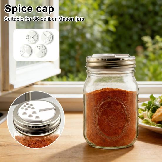 Регулируемая крышка-шейкер для банок Mason Пластиковая устойчивая к ржавчине крышка-шейкер и дозатор для специй Кухонный аксессуар для банок со специями