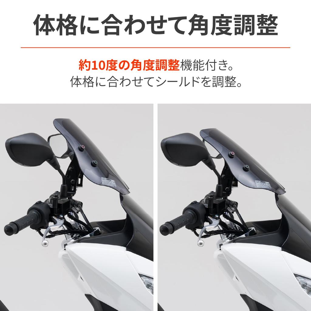 Ветровое стекло Daytona, специальное, серия SS, короткое, дымчатое, с зажимной планкой 91329 PCX/PCX150 (12-17)