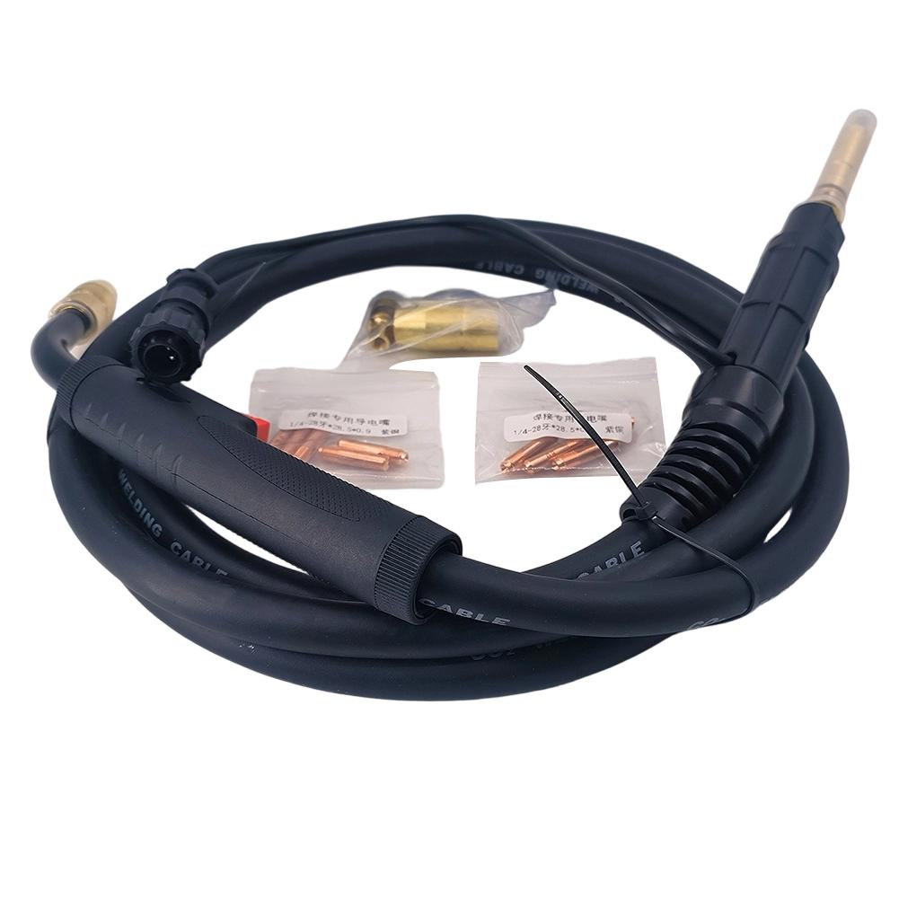 1 комплект 3-метровый кабель Горелка для MIG-сварки Для Miller M-100 248282/M-10 195605/M-150 249039/M-15 169589 Для сварки углеродистой стали/нержавеющей