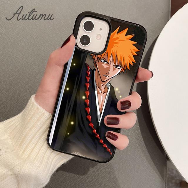 Чехол для телефона Bleach Ichigo Kurosaki Anime для iPhone 11 12 13 14 Pro Max mini X XR XS SE 2020 6S 7 8 Plus Galaxy S21 S22