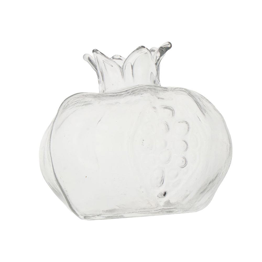 Прозрачная гранатовая стеклянная ваза Красная фруктовая ваза Креативная гидропонная ваза для цветов Настольная