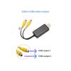 Black USB To CVBS Video Converter Cable for Car Android Rear Headrest Display