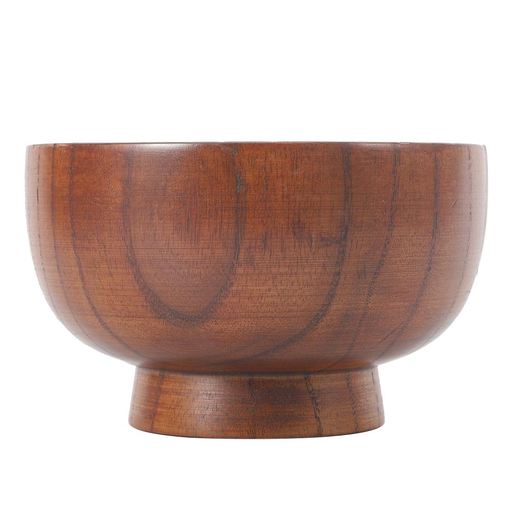 Фруктовый салат Лапша Рис Обеденная деревянная миска Кухонная утварь Контейнер для еды Посуда Большая 14 см