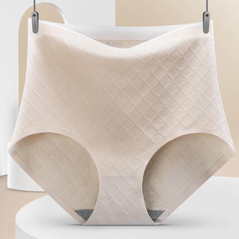 Panties Female Cotton High-waisted Buttocks Seamless Pants Ladies Pants for Woman EMA