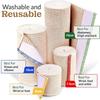 1 Roll Elastic Bandage Wrap Compression Bandage With Self-Closure - Ideal For Calf,Sports,Sprains,Strain,Wrist,Ankle,Foot,Hiking