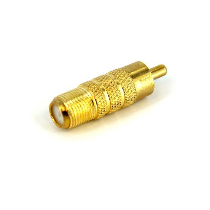 Адаптер A/V - STARTECH - RCACOAXMF - 1 x F гнездо - 1 x RCA штекер - Золотистый