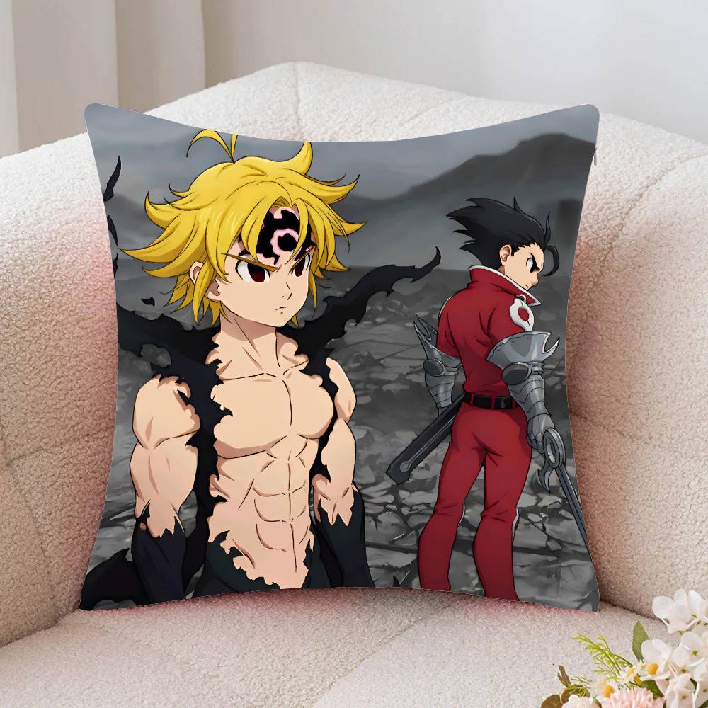 The Seven Deadly Sins Anime Pillow Case Fashion Square Pillowcase Bedroom Sofa Room Ins Decoration Leisure