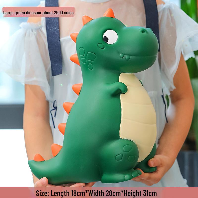 Мультяшная копилка в виде динозавра - Ударопрочный виниловый накопитель денег, Идеально подходит для Дня защиты детей, Дня святого Валентина, Подарков на день рождения
