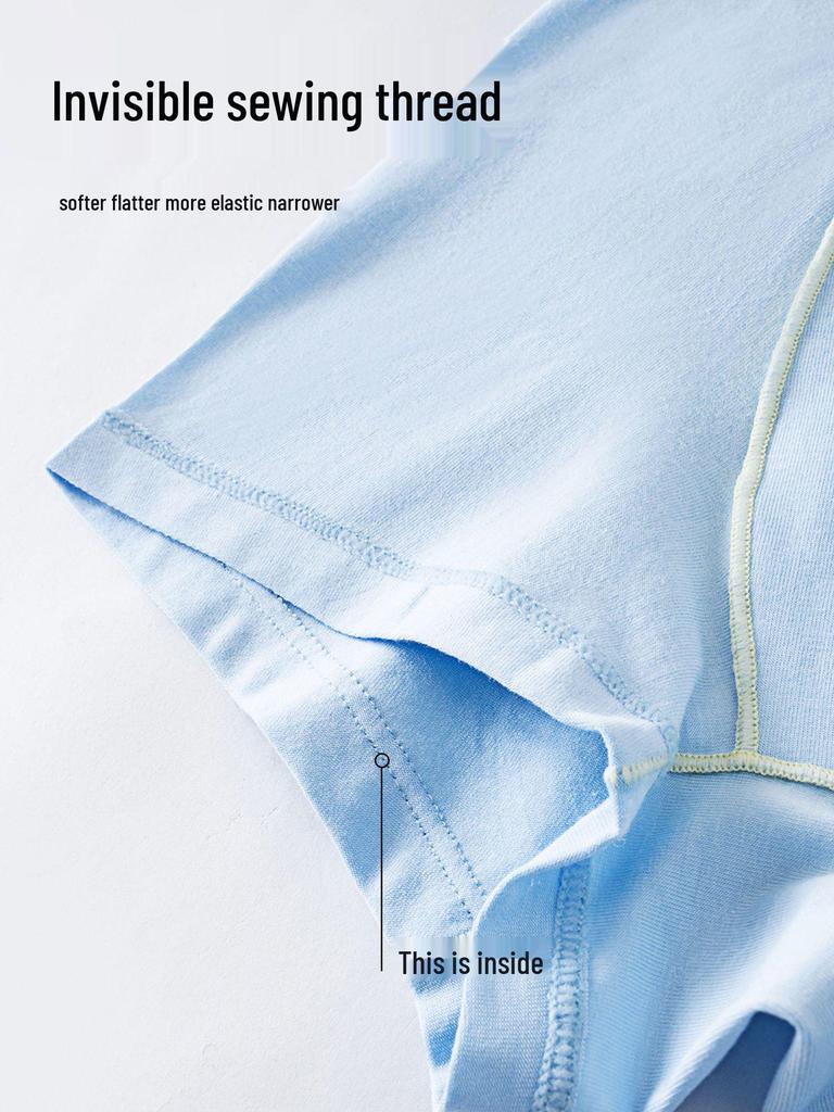 Мальчиковые антибактериальные трусы-боксеры из бамбукового волокна класса А - Бесшовное нижнее белье для учеников начальной школы