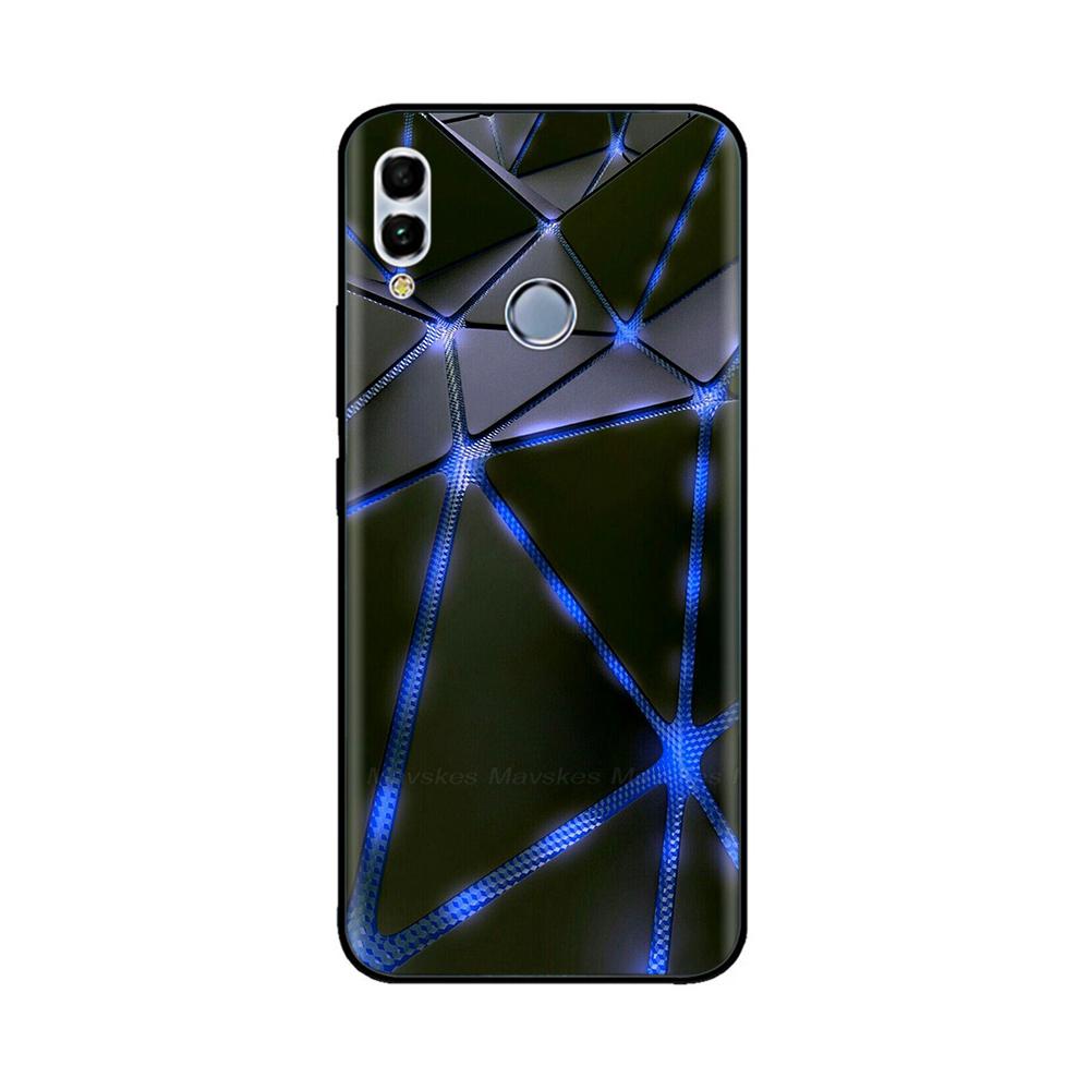 Для Huawei P Smart 2019 6.21" Мягкий Черный Силиконовый Чехол-Задняя Крышка для Телефона Для Huawei P Smart 2019 POT-LX1 POT-LX3 POT LX1 Чехол-Сумка