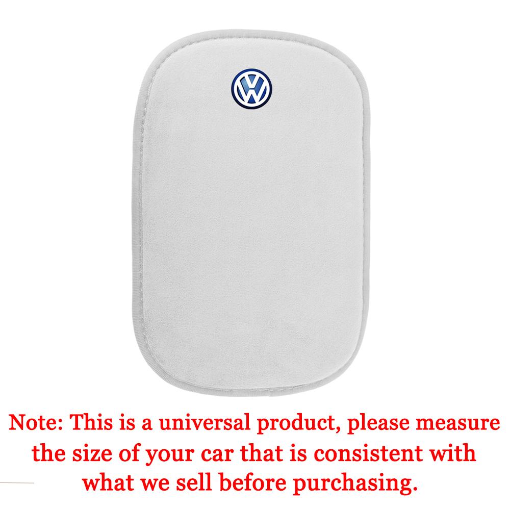 1pc Suede Leather Car Central Armrest Soft Pad Auto Accessories For Volkswagen GTI Golf Polo 6 7 Passat VW CC Tiguan T-ROC Jetta zk3