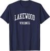 Школьная футболка Lakewood High School HS Lake Odessa MI Винтажная Спортивная Унисекс