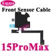 1x Датчик приближения и освещенности с гибким шлейфом для iPhone 15 Pro Max 14 Plus 16 Plus 13 Mini Микрофон Без слухового динамика Ремонт микрофона