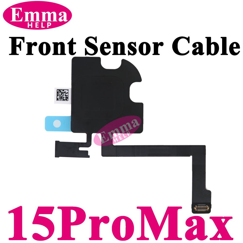 1x Датчик приближения и освещенности с гибким шлейфом для iPhone 15 Pro Max 14 Plus 16 Plus 13 Mini Микрофон Без слухового динамика Ремонт микрофона