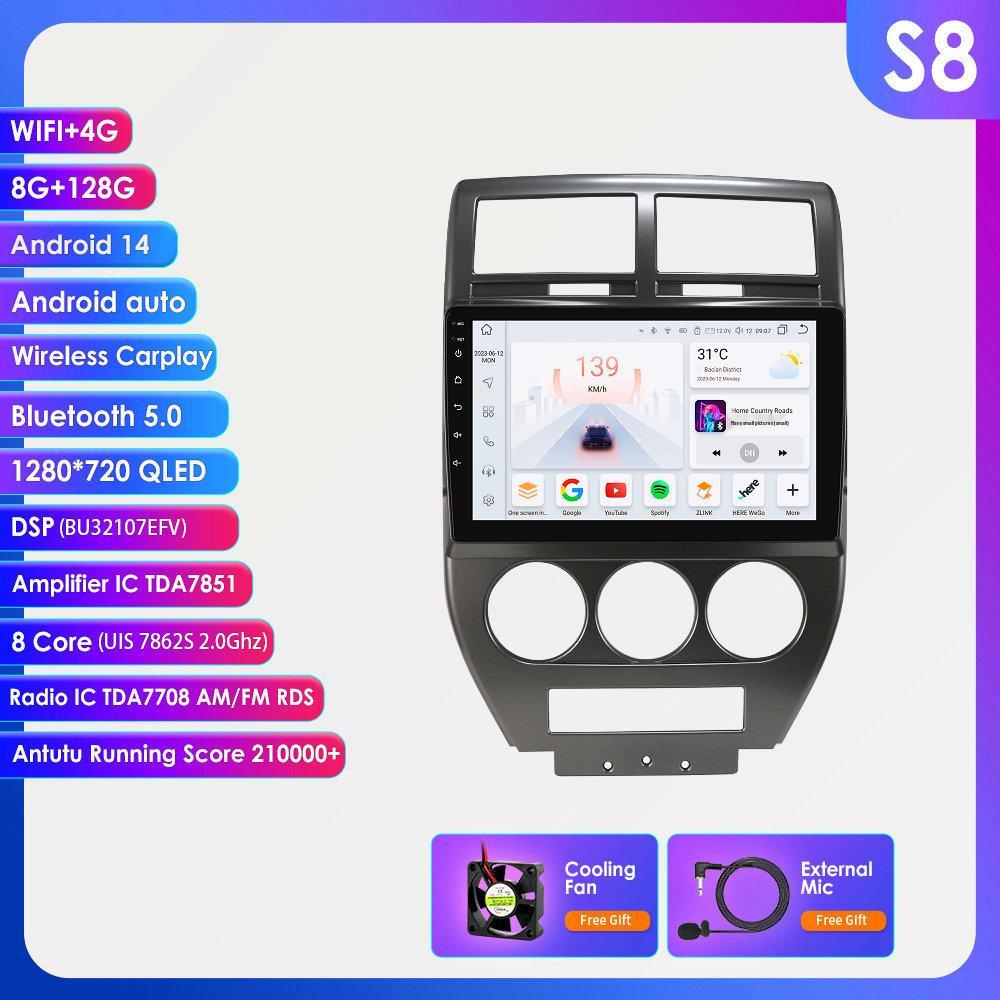 2007-2009 Jeep Compass Android GPS-навигатор с большим экраном