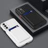 Силиконовый чехол для телефона Samsung A55 5G A15 A35 A54 A14 A34 A53 A52 A12 A56 A36 A16 A26 с кармашком для карт, кожаная защитная крышка