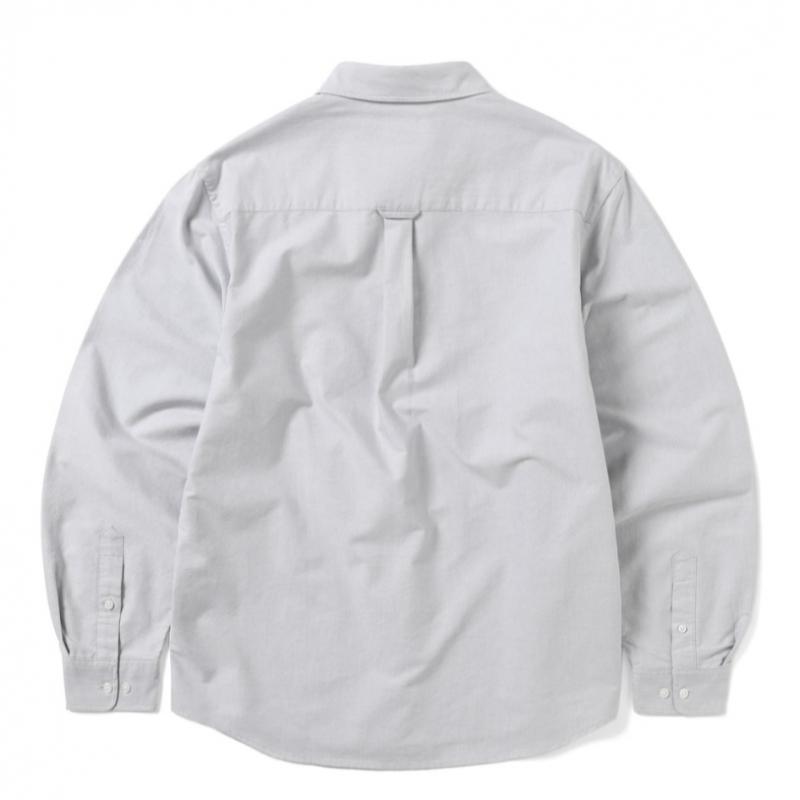 Thisisneverthat Оксфордская рубашка с логотипом T Серая