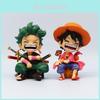 One Piece Сидячая Серия Q Версия Луффи Зоро Санджи Gk Фигурка Модель Украшение для Машины