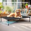 Veehoo Dog Bed Pet Bed Raised Dog Large Dog Bed Washable Breathable Mesh Portable Raised Pet Outdoor Dog Bed Durable Dog Cot Dog Bed for Indoor and
