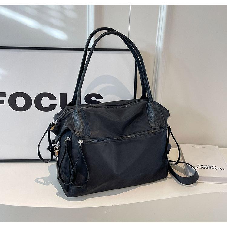 Crossbody Bag Women's Nylon Cloth Solid Color Hand Tote Bag Large Capacity Short-distance Travel Bag Shoulder Bag