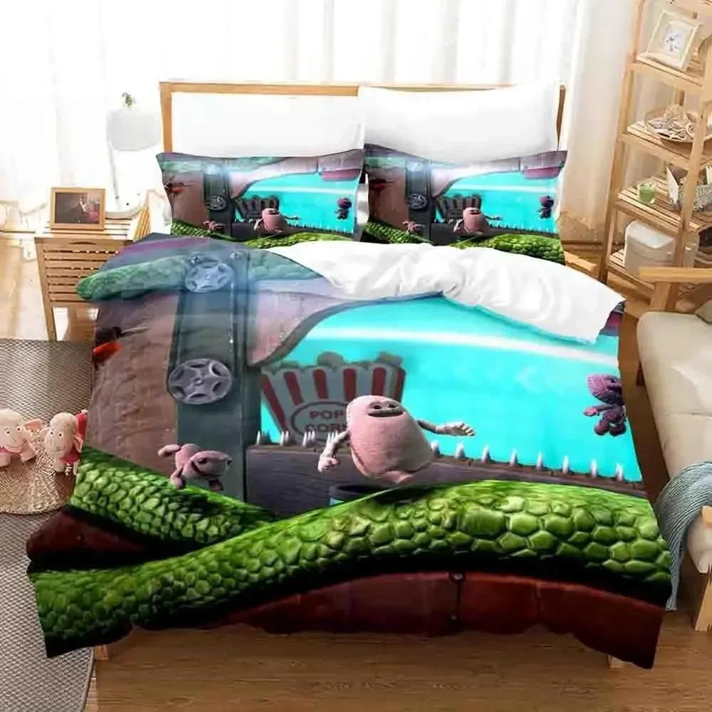Sackboy Little Big Planet Комплект постельного белья Single Twin Full Queen King Size Комплект постельного белья Aldult Kid Bedroom Пододеяльники Наборы Аниме Кровать