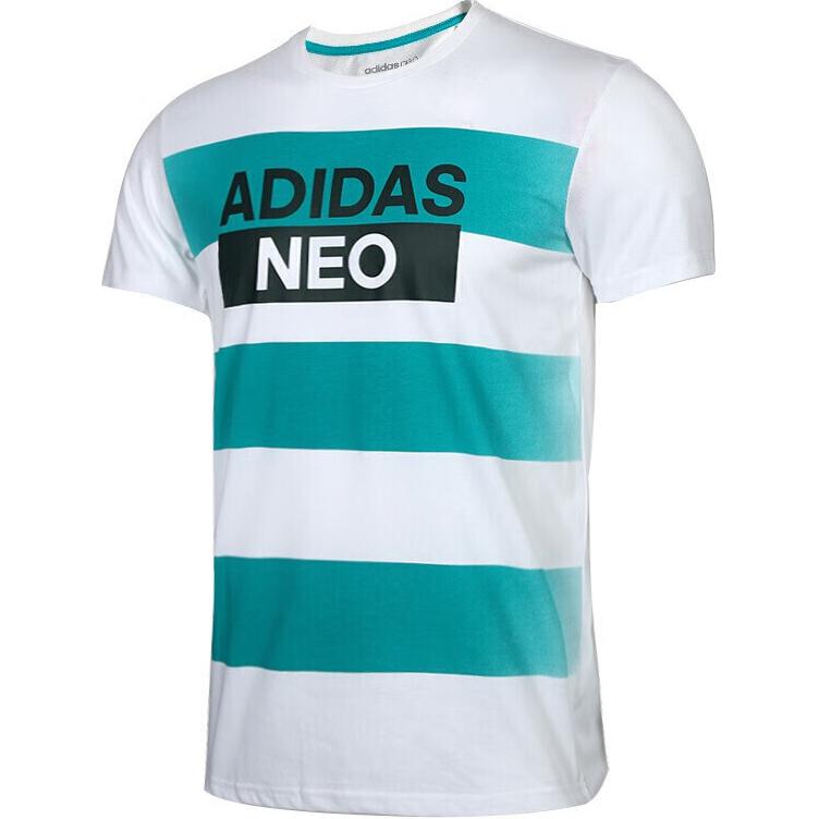 Adidas Neo T Shirt Men's White/Green DW8133