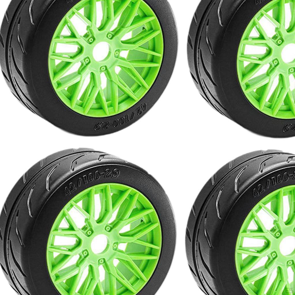 4 Pieces 1:8 RC Tires Wheel DIY Supply High Performance Assembly Accessories Upgrade Part