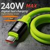 Силиконовый кабель для зарядки 240 Вт Быстрая зарядка USB C Кабель питания Утолщенный Шнур зарядного устройства для смартфона Аксессуар для передачи данных