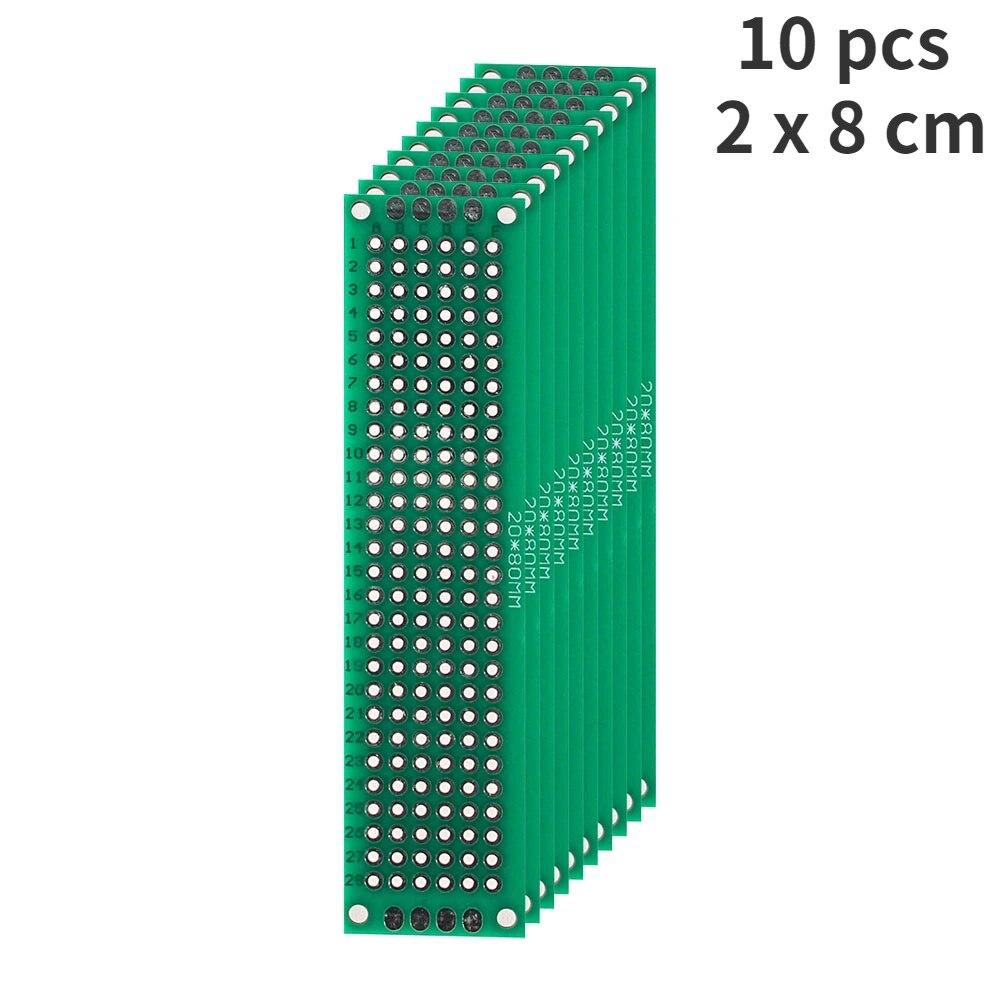 4-40 шт., универсальный макет печатной платы, двухсторонний макет 2x8, 3x7, 4x6, 5x7, 7x9 см, макетная плата, DIY электронный комплект