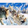 Diy Алмазная вышивка животное волк вышивка крестом картина рукоделие узор полный круглый горный хрусталь