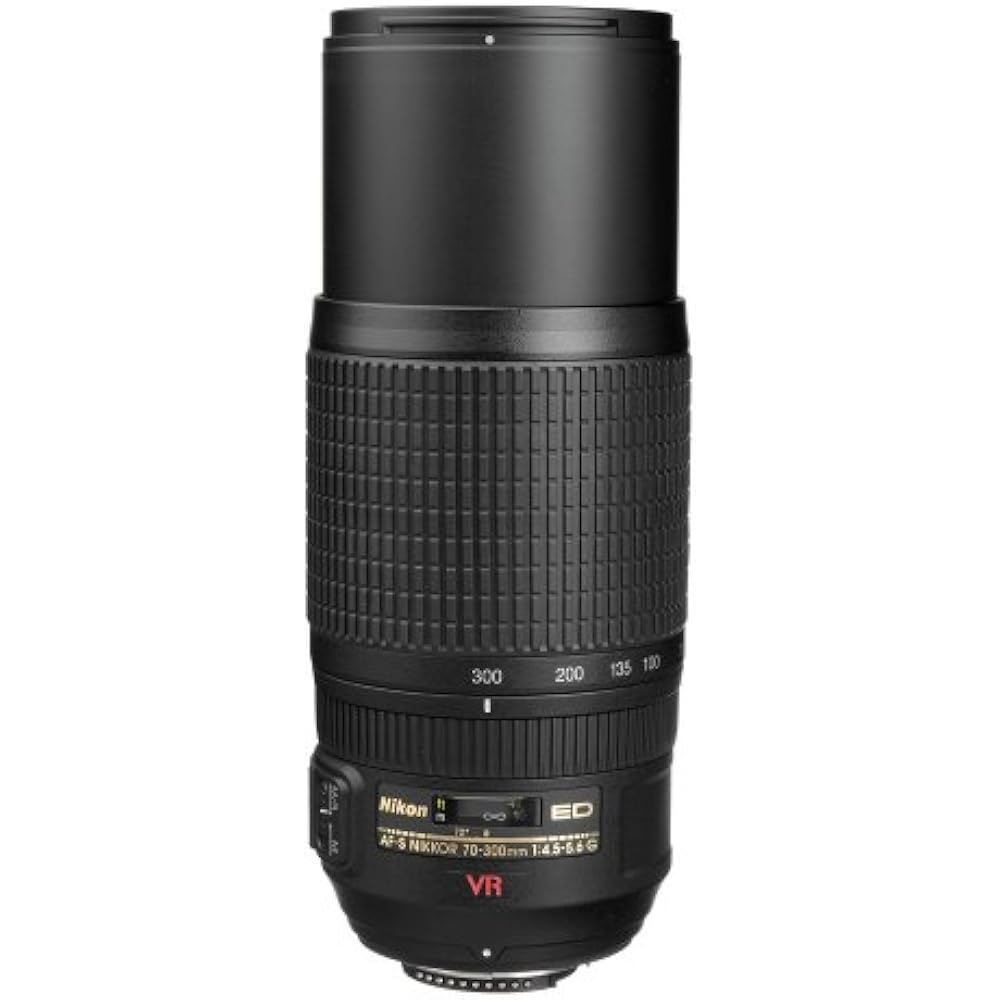 Nikon Телеобъектив с зумом AF-S VR Zoom Nikkor 70-300mm f/4.5-5.6g IF-ED совместимый с полнокадровыми камерами