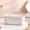 3 Compartments Storage Box, Jewelry Swab Dispenser for Bedroom Bathroom, Clear and Durable