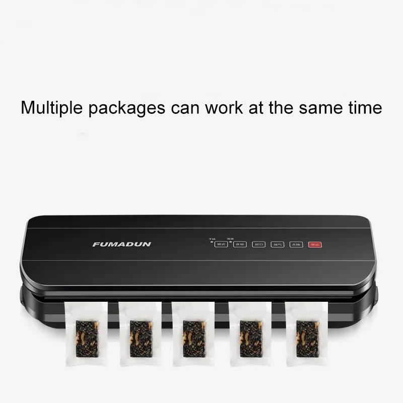 Вакуумная упаковочная машина для пищевых продуктов. Простая в использовании машина для хранения свежести. Пылесосит небольшую бытовую или коммерческую упаковочную машину.