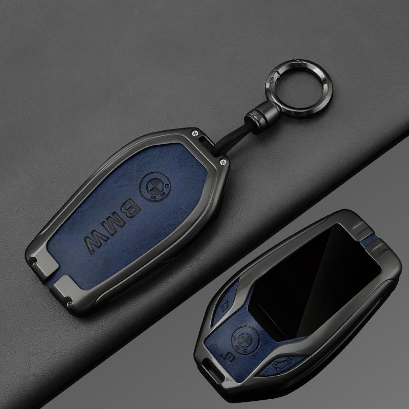 Fashion Zinc Alloy Car Remote Key Case Cover For BMW 5 7 Series X3 X4 X5 X7 G30 G31 G11 G12 G01 GT G32 i8 Accessories Stickers zjpc51