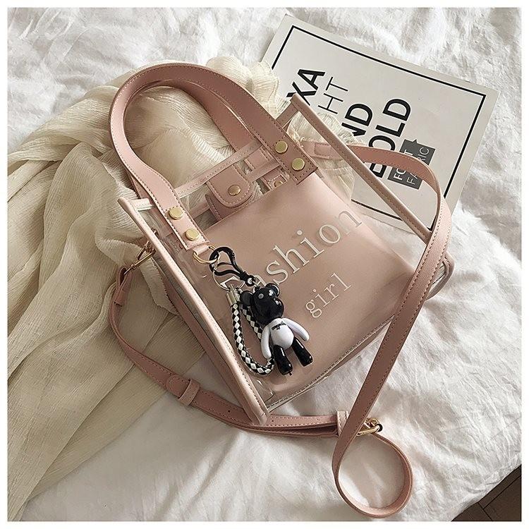 Stylish Pvc Transparent Jelly Bag For Women Fashionable Crossbody Bag Versatile Shoulder Tote